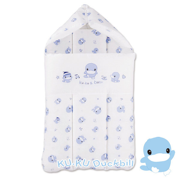 台湾官网直邮进口[KU.KU酷咕鸭]舒柔手抱被(两色可选)