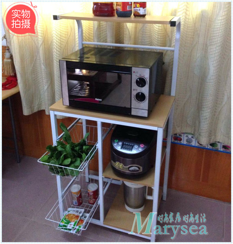 Removable Kitchen containing rack Rack Microwave Rack Electrical Layer Rack Oven Rack Condiment Rack Vegetable Shelf