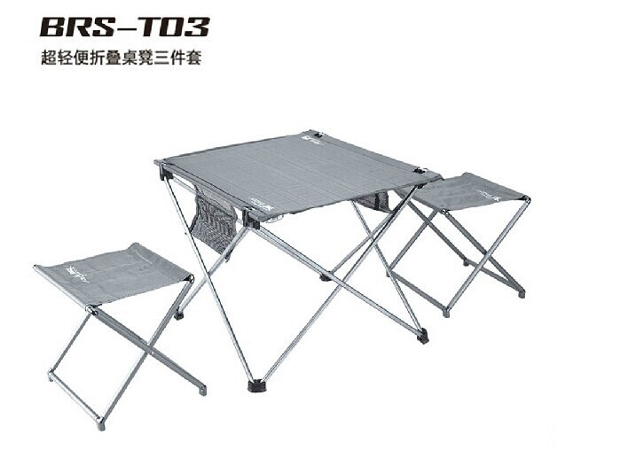Brother BRS-T03 outdoor portable simple picnic set stool Aluminum alloy ultra-light foldable small stool table stool
