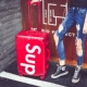 Sup vali nữ biểu tượng tùy chỉnh phổ wheel trường hợp xe đẩy cá tính graffiti 20 inch sinh viên du lịch hộp nam triều giá vali Va li