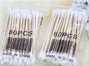 Kapok health cotton swab double-headed cotton swab cosmetic stick bag about 40 double-headed kapok swab