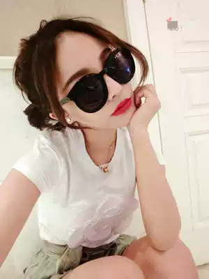 Liu Tao sunglasses of the same style Zheng Xiujing Zhang Hanquan Zhilong couple fashion sunglasses oval face sunglasses