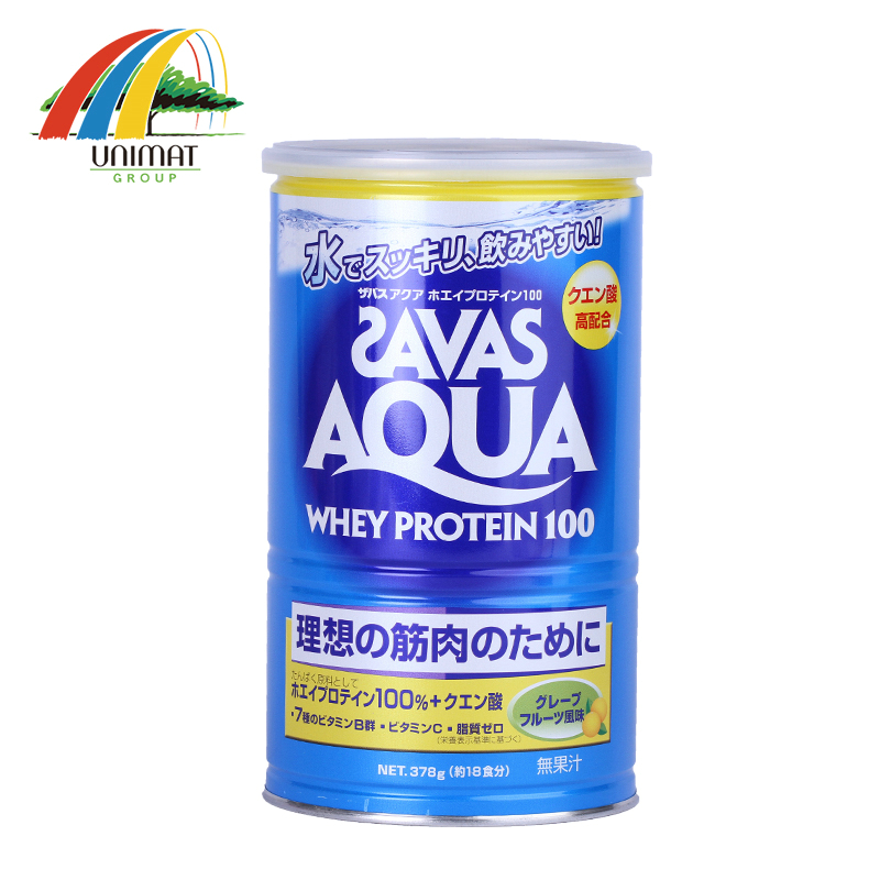 日本发  明治 SAVAS 理想肌肉型 乳清蛋白粉 葡萄味 378g