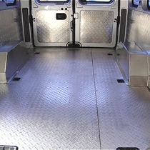 Car aluminum floor modification Dongfeng Yufeng stainless steel truck car floor mat paving floor glue Van floor mat