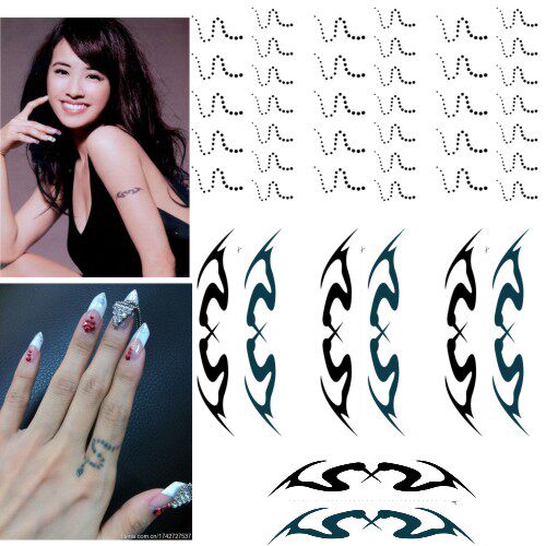 Jolin Tsai with tattoo stickers star face stickers customized Concert face stickers for men and women couples tattoo stickers