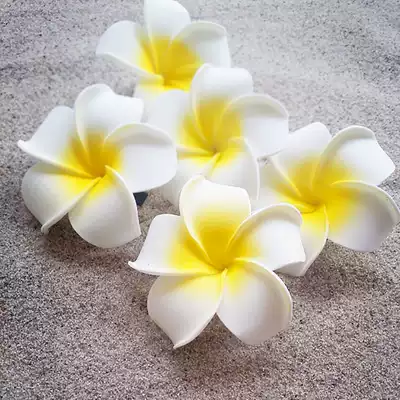 Holiday beach head flowers Frangipani children's hairpin edge clip headdress beach head flowers