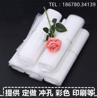 35*70 PE flat pocket, transparent plastic bag, packaging bag, customized 3 6 8 10 12 16 20 30 silk