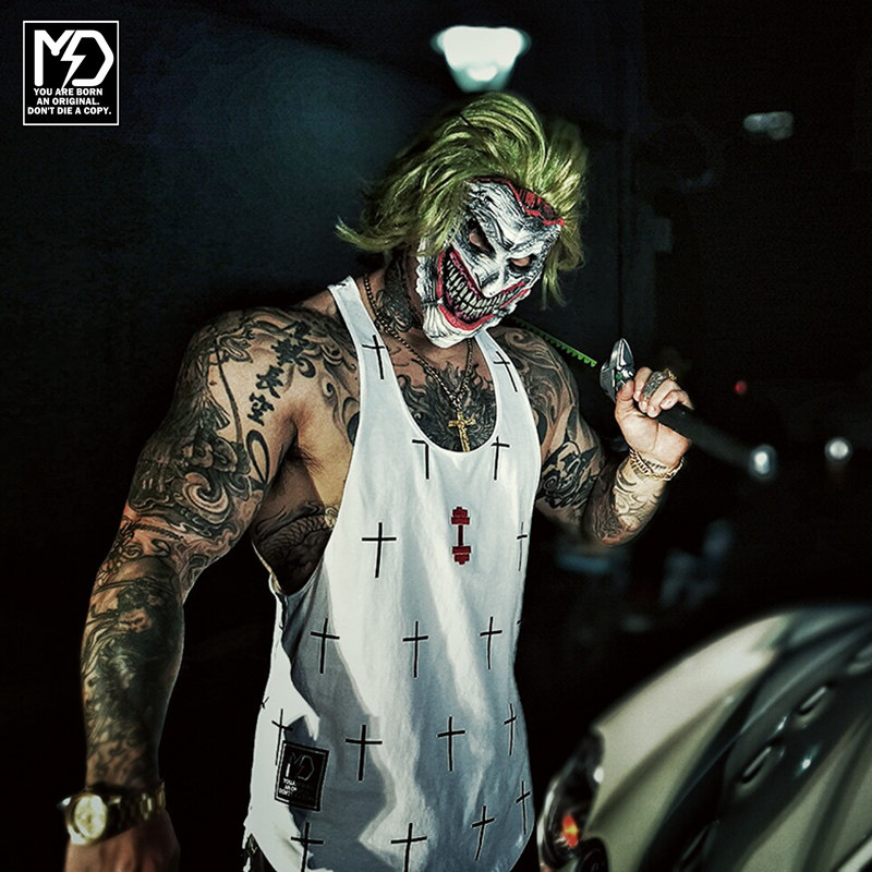 MuscleDog SuicideSquad Suicide Squad Antihero Series Fitness Sports Vest