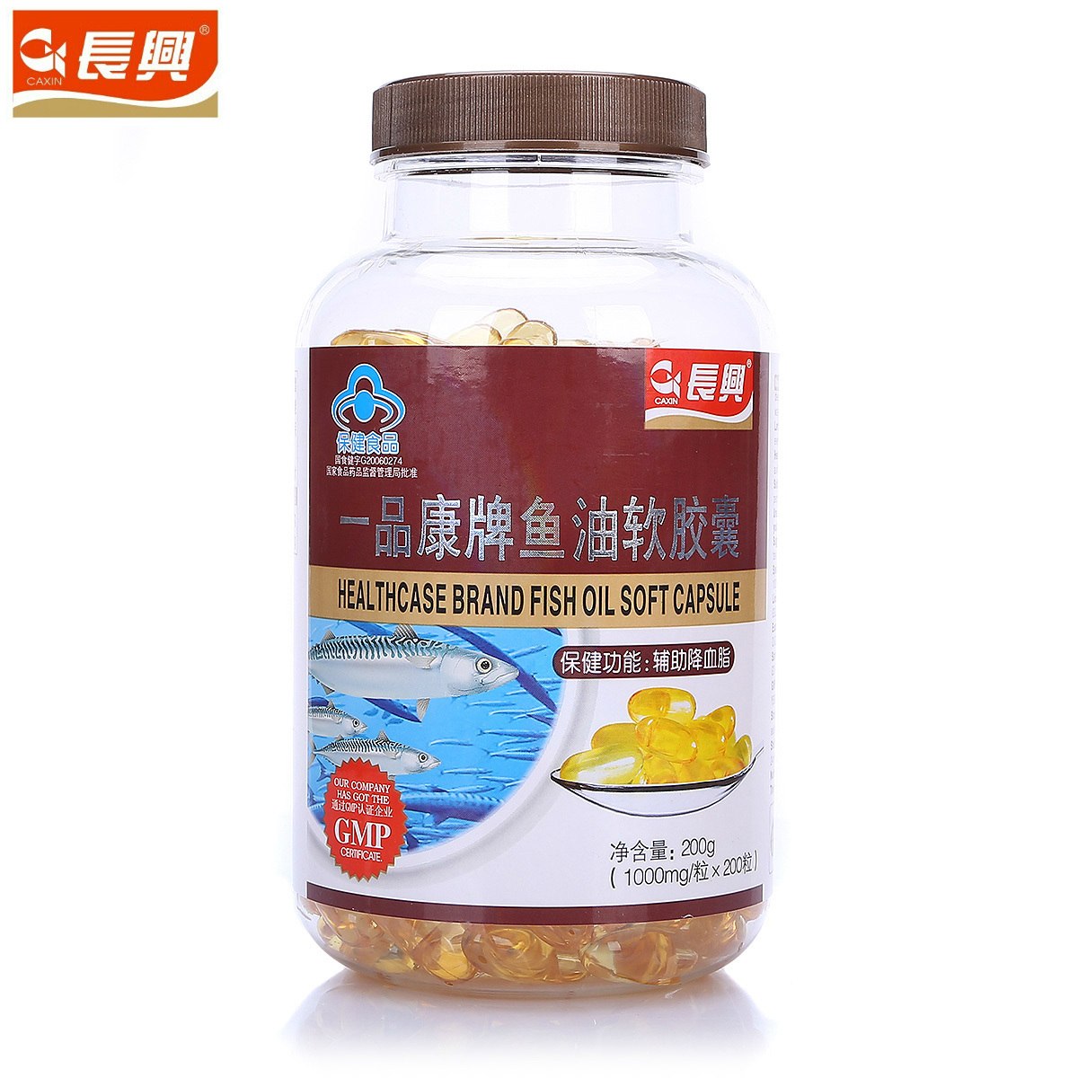 长兴 一品康牌鱼油软胶囊 1000mg/粒*200粒