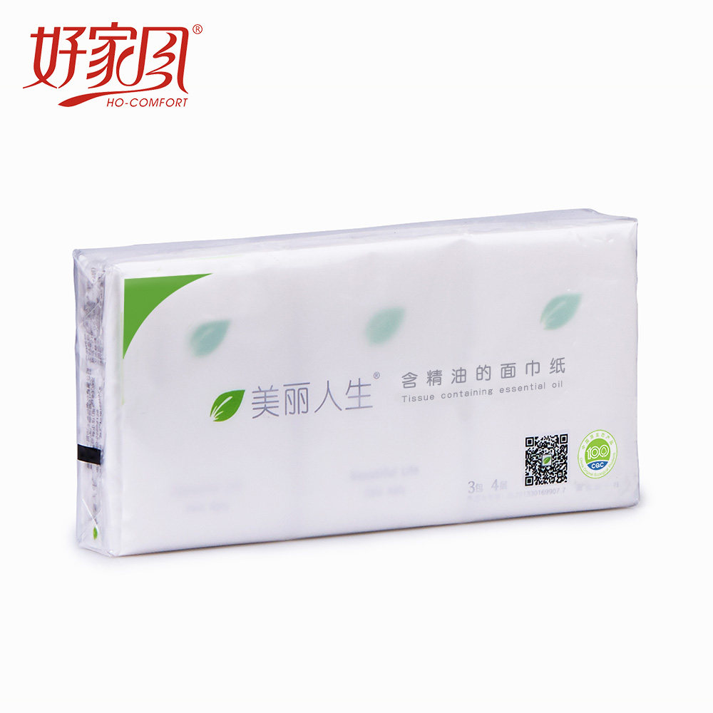 【天猫超市】好家风美丽人生尤加利驱蚊精油手帕纸7张4层3包