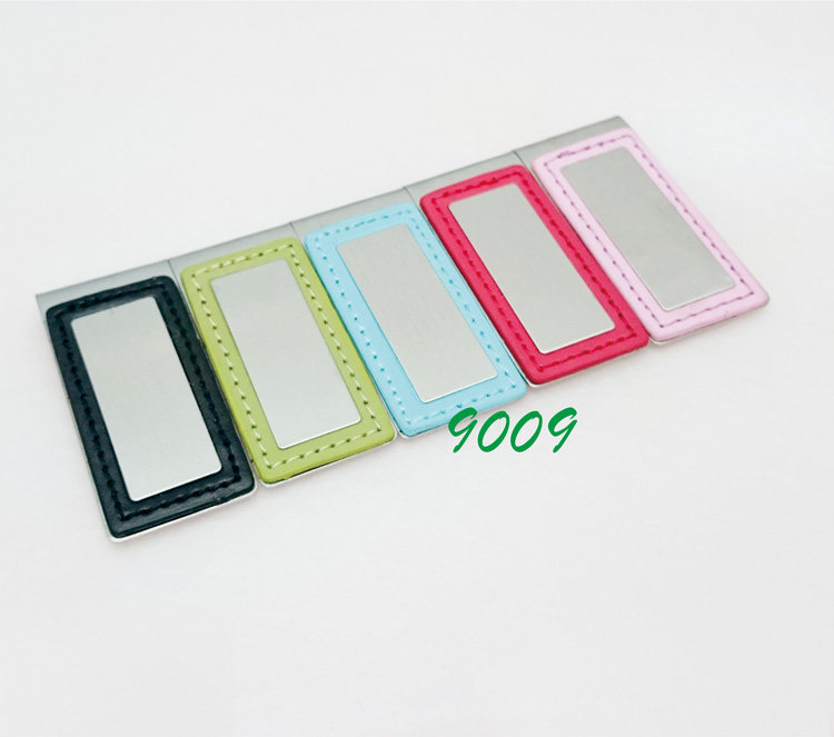 Hongchuang metal banknote clip stainless steel surface car line leather edge wallet light personalized couple multi-color card clip