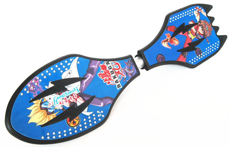 Factory direct sales curious kid vitality board two-wheel skateboard dragon board big rocket color board flash wheel