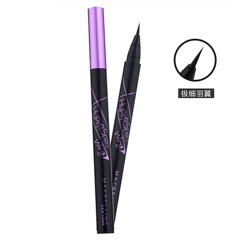 包邮美宝莲极细易画液体眼线笔羽翼版眼线液浓黑防水不晕染初学者