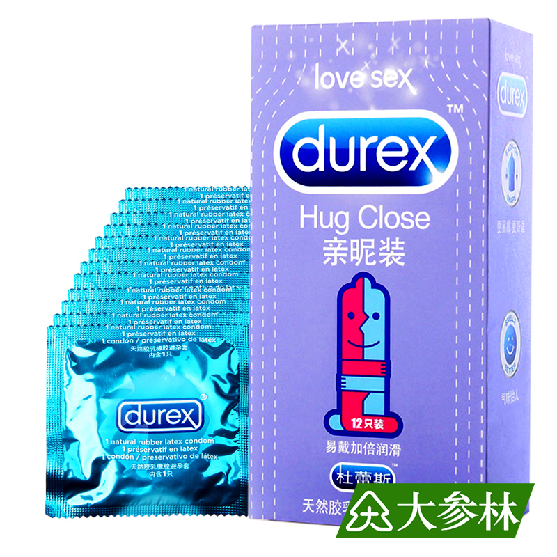 杜蕾斯避孕套 亲昵装超薄安全套 贴身设计润滑 情趣成人用品 12只