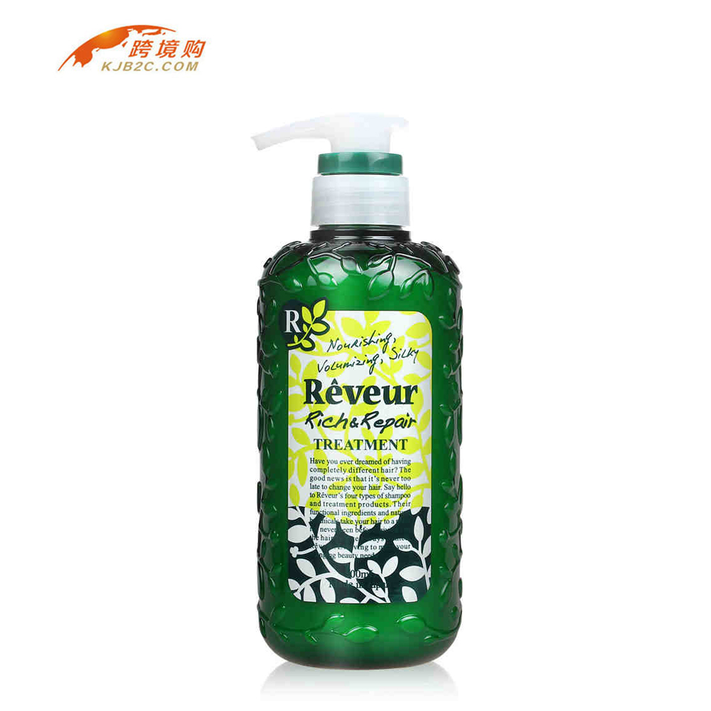 日本原装进口Reveur无硅油护发素 500ml 绿色款活化修复