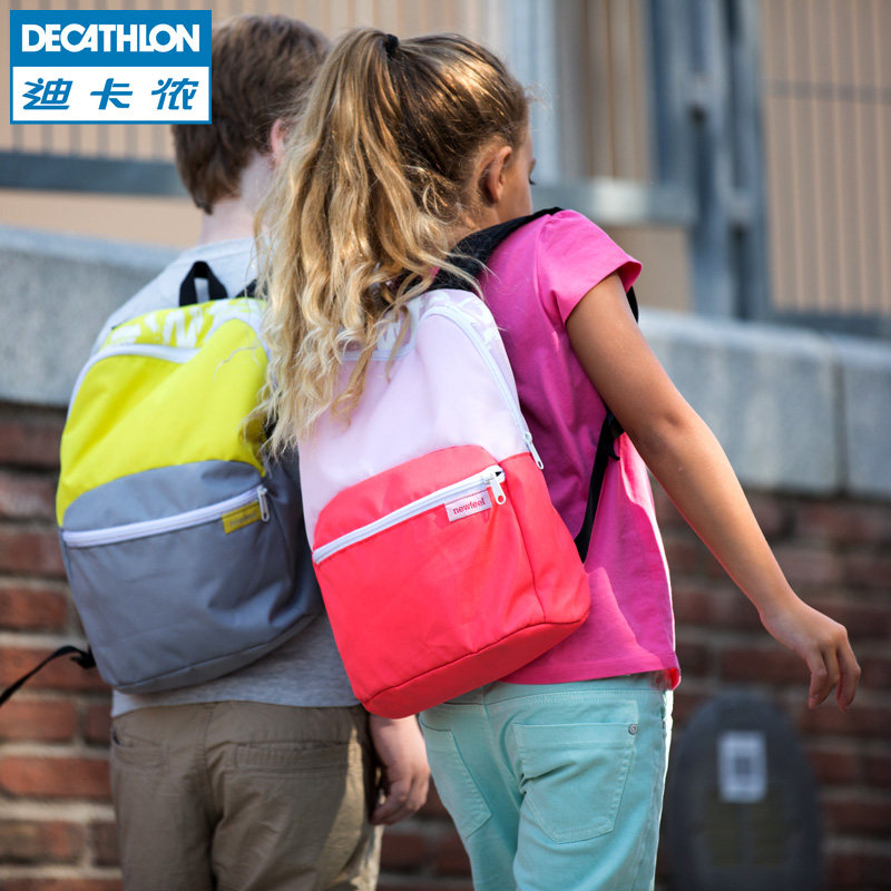 迪卡侬运动背包女男情侣儿童学生旅行游户外轻便双肩休闲NEWFEEL