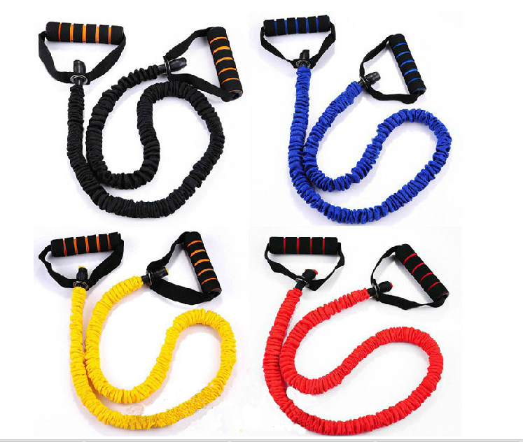  Taekwondo training with elastic rope taekwondo training pull rope latex class Rally leather fascia 