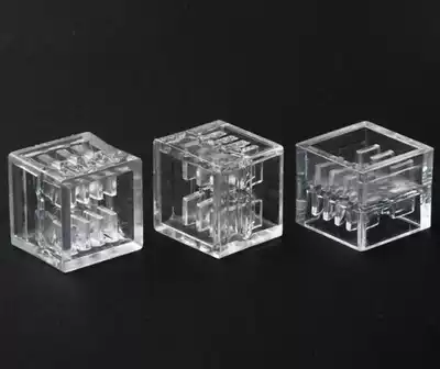 Metallographic mold one-time use transparent crystal mold arc surface double-sided use of five-grid four-grid mold