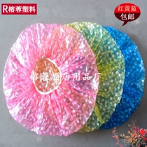  Shower cap female waterproof bath cute cartoon household disposable headgear plastic cap baking hat thickened printed color