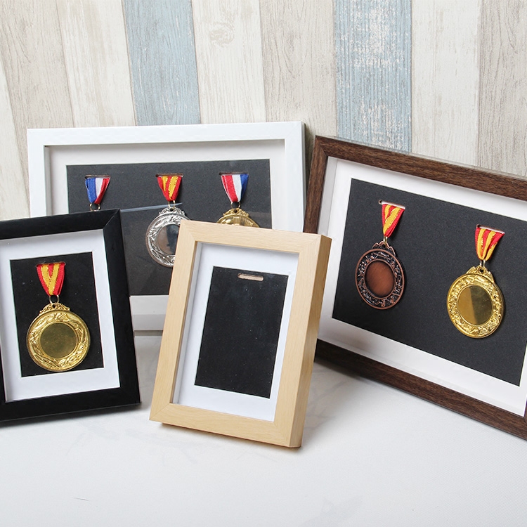 Marathon Medal Display Stand Solid Wood Medal Frame Commemorative Storage Framed Frame Medal Medal Display Box Customized