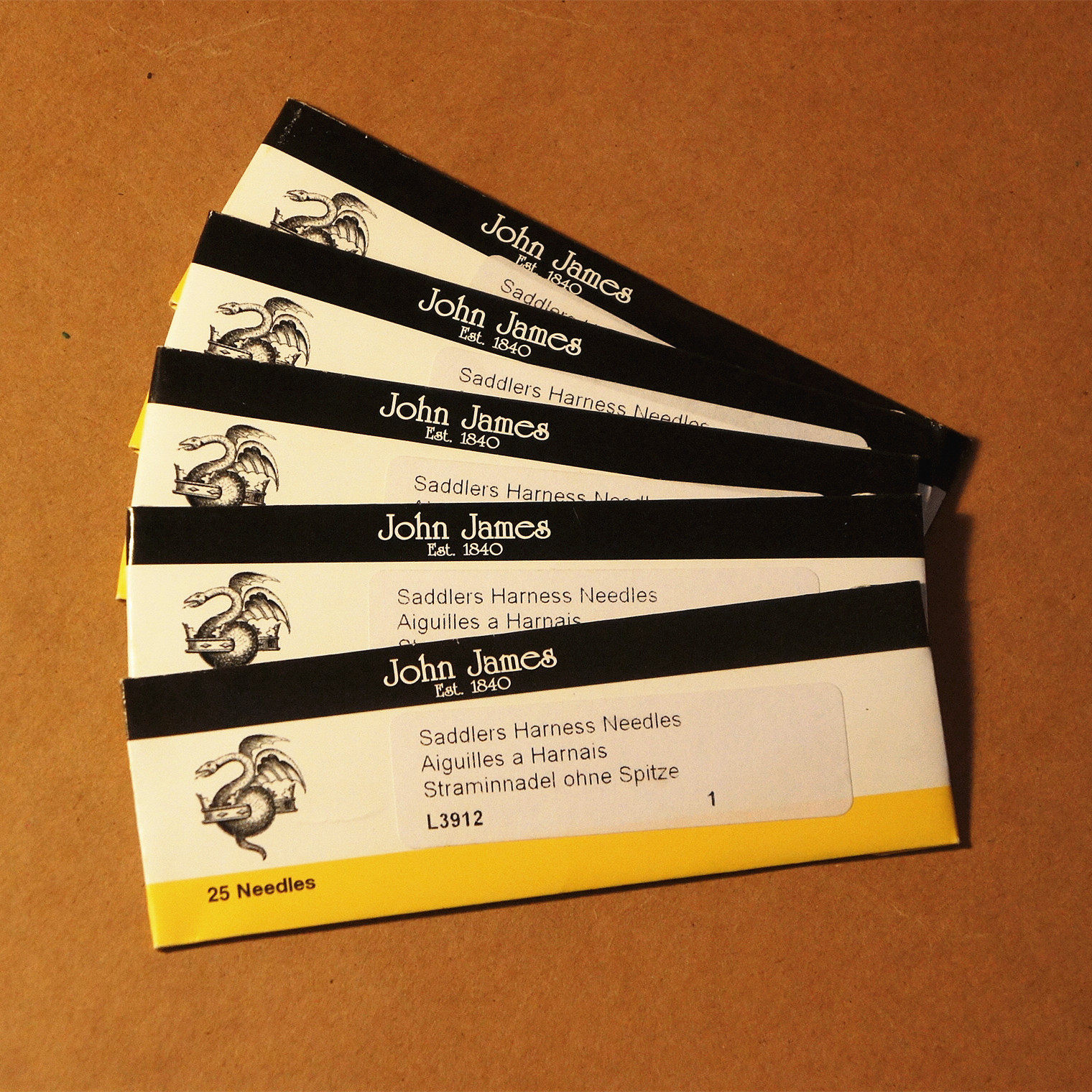 Naughty UK Imports john james Hand stitches Round Head Leather Needle Love Marsee Needle