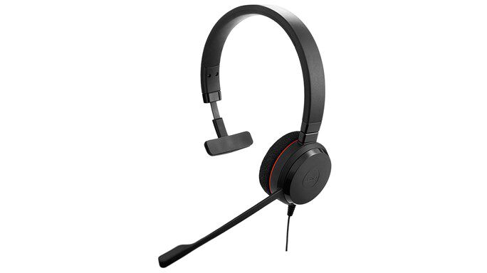 Jabra Tebalang EVOLVE 20 UC Mono USB single ear headphone noise-reducing computer voice headset