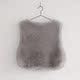 Áo giả lông cổ tròn mùa thu đông 2017 mới cá tính giản dị buông xõa ngắn Han Fan vest vest lông cáo áo khoác lót lông nữ Faux Fur