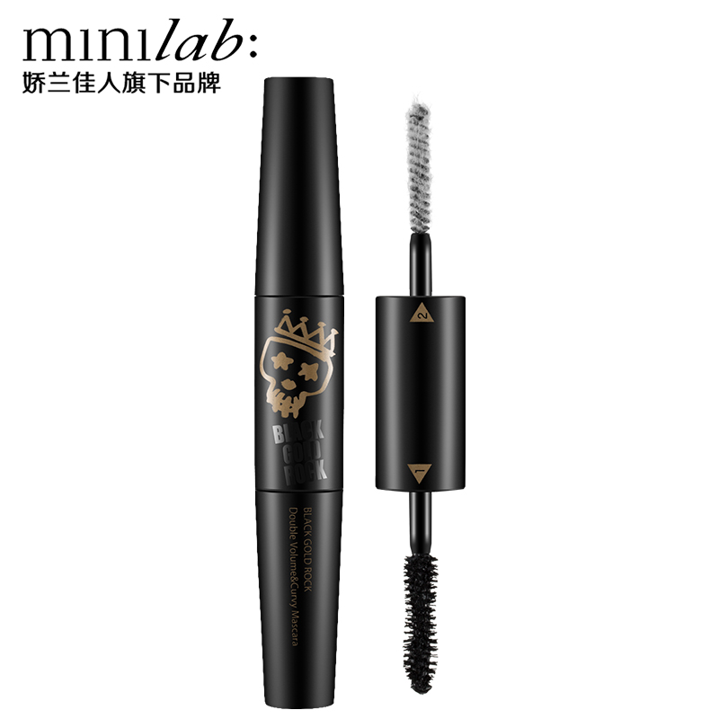 minilab黑白配双重浓翘睫毛膏防水不易晕染持久卷翘纤长浓密正品