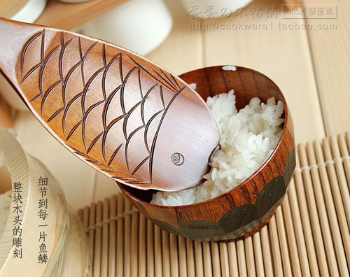 T Nanmu Rice Spoon Реалистичная рыба в форме рыбы веселая рис ложка рыба утка жираф-мультфильм рис Spoon 40G