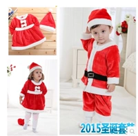 Giáng sinh mới quần áo trẻ em Trang phục Giáng sinh trang phục cosplay trang phục nam và nữ Santa Claus đồ bé gái