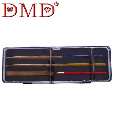Factory direct sales DMD diamond file set titanium-plated alloy just file assorted file medium tooth flat round