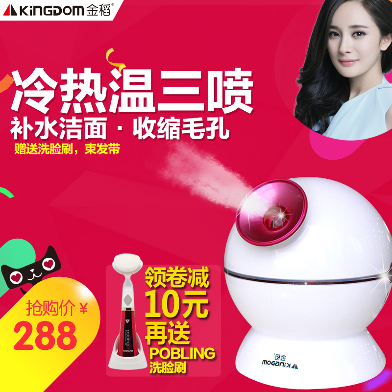 金稻蒸脸器美容仪冷热喷补水家用蒸面机器脸部加湿喷雾器KD2331-3