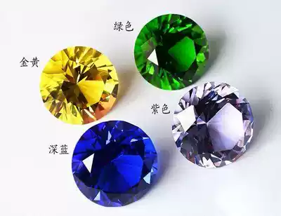 Crystal Diamond Home Accessories Counter Decoration Mobile Phone Glasses Jewelry Geometric Glass Diamond Wedding Room Ornaments