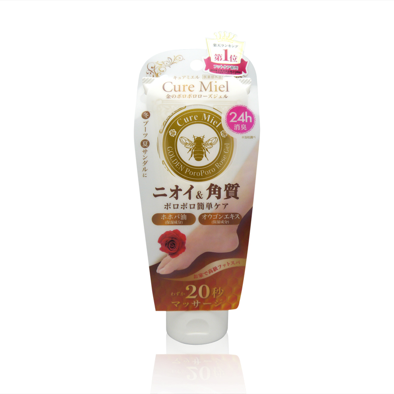 【日本直邮】cure miel足部去角质啫喱 嫩脚足部美白 150g