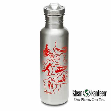 【美国Klean Kanteen】彩绘版不锈钢瓶800ml_韵(台湾官网直邮进口