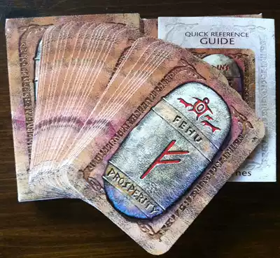 Odins Rune Cards Odin's Wisdom Nordic Rune Stone Occupments the broken card Rune card