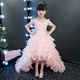 Cô gái đám cưới fluffy ngắn đuôi trẻ em sàn catwalk chương trình buổi tối ăn mặc công chúa váy hoa cô gái trang phục phụ nữ quần áo biểu diễn trẻ em Váy trẻ em