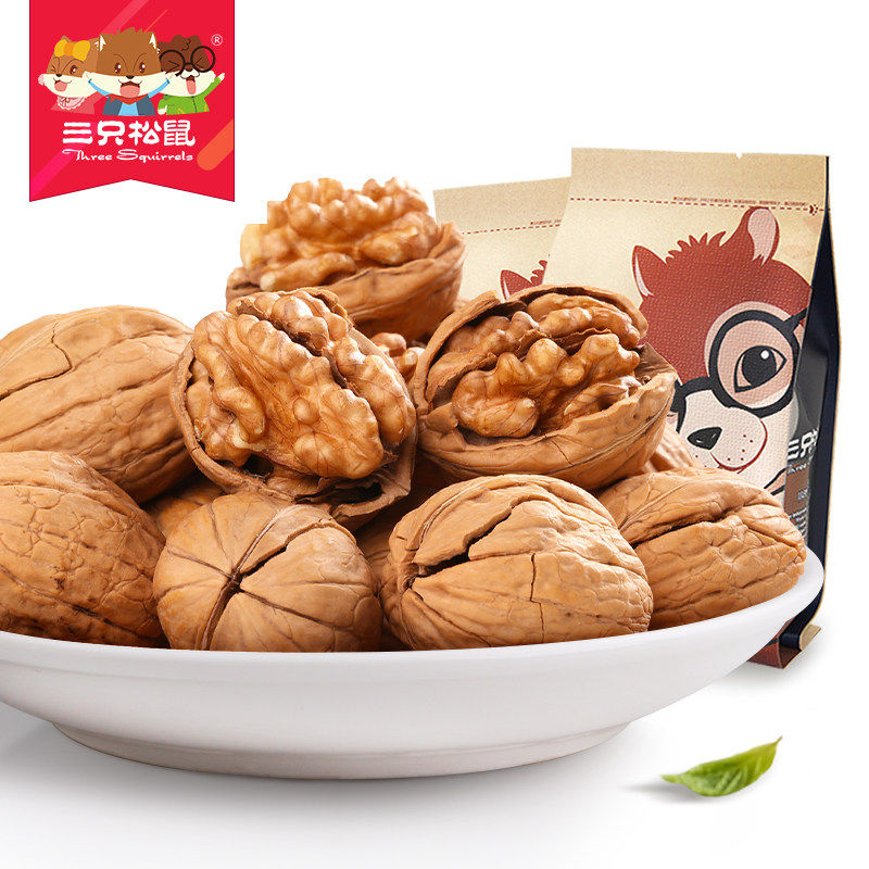【天猫超市】 三只松鼠 纸皮核桃210g 坚果炒货 休闲零食特产