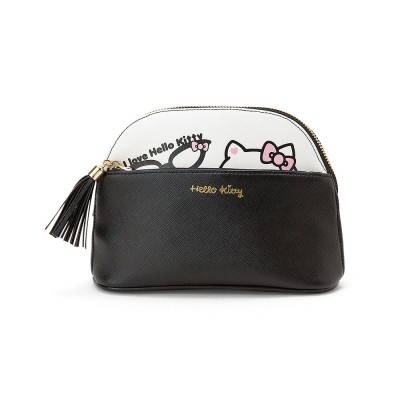 Sanrio HELLO KITTY CAT LADY CHANGING DRESS PARTY SERIES FLOW SUO DECORATIVE PU LEATHER MAKEUP BAG-Taobao