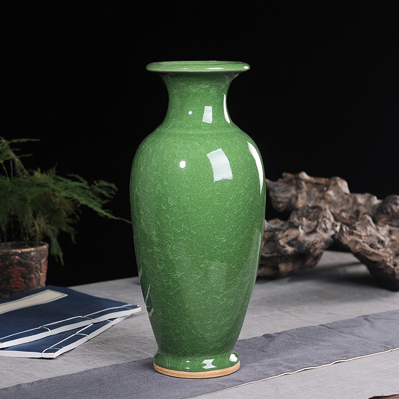 Jun porcelain of jingdezhen ceramics ice crack vases, wine ark, decoration living room TV cabinet office furnishing articles