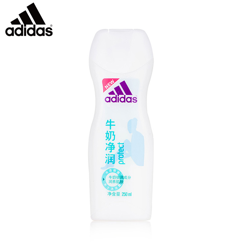 Adidas阿迪达斯女士焕彩健肤沐浴露滋润保湿沐浴乳-牛奶净润250ml