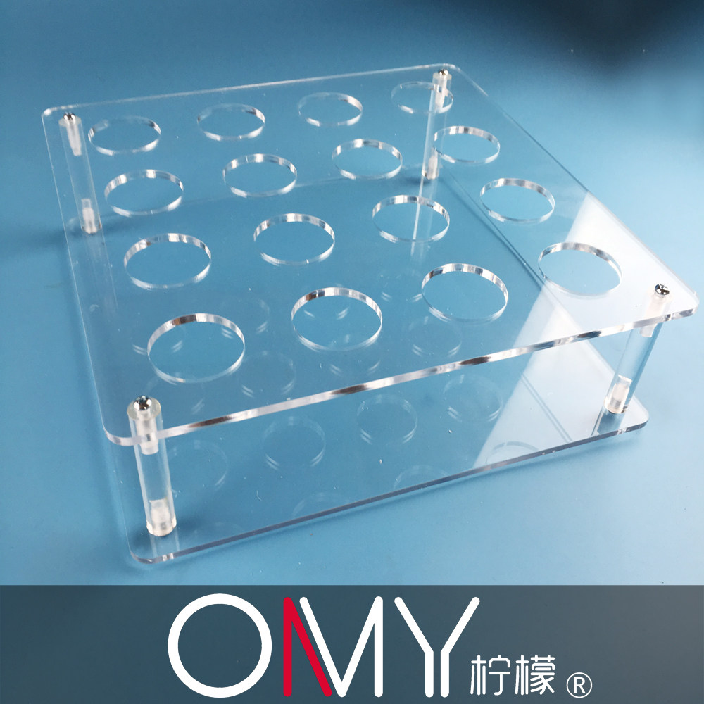 组装有机玻璃试管架 展示架 孔径32mm 16/32孔  可定做