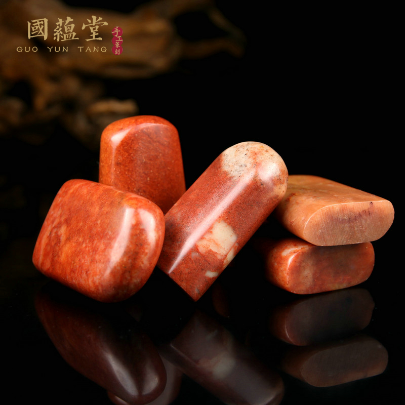 Hand-carved seal stone collection calligraphy calligraphy and painting leisure chapter custom natural Shoushan stone with shape seal package lettering