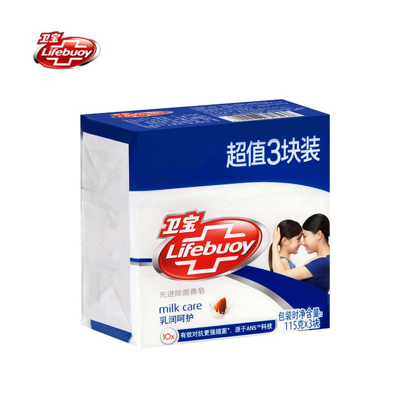 115g*3卫宝乳润呵护先进除菌香皂（三块装）