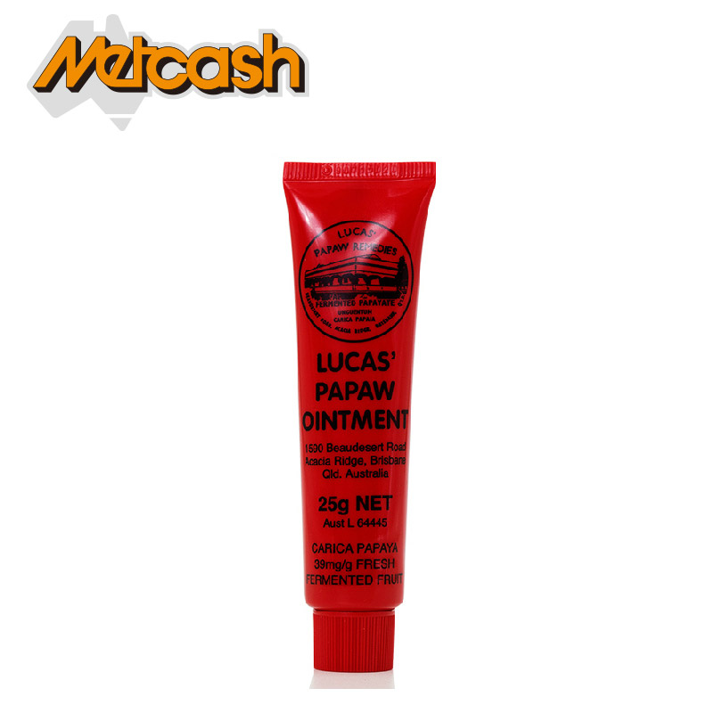 澳洲Lucas Papaw神奇番木瓜膏万用膏25g润唇膏护手护臀保湿滋润霜