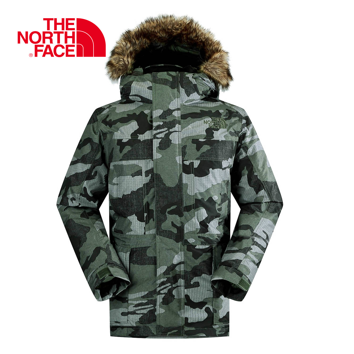 【2015秋冬新款】THE NORTH FACE/北面 男款长款连帽羽绒服 CA5M