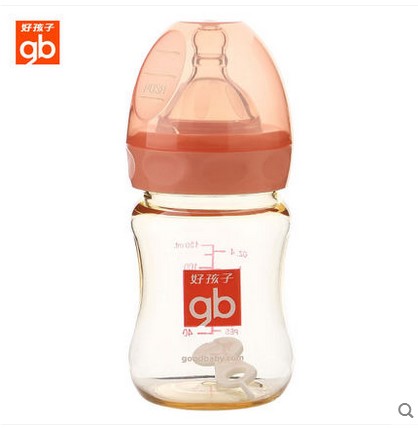 goodbaby好孩子婴儿PES奶瓶宽口径仿真乳感耐冲击高耐热奶瓶120ml