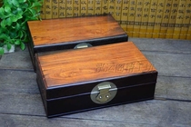 Hongyun Pavilion mahogany box old mahogany box Laos big red sour branch jewelry box storage box red sandalwood 637