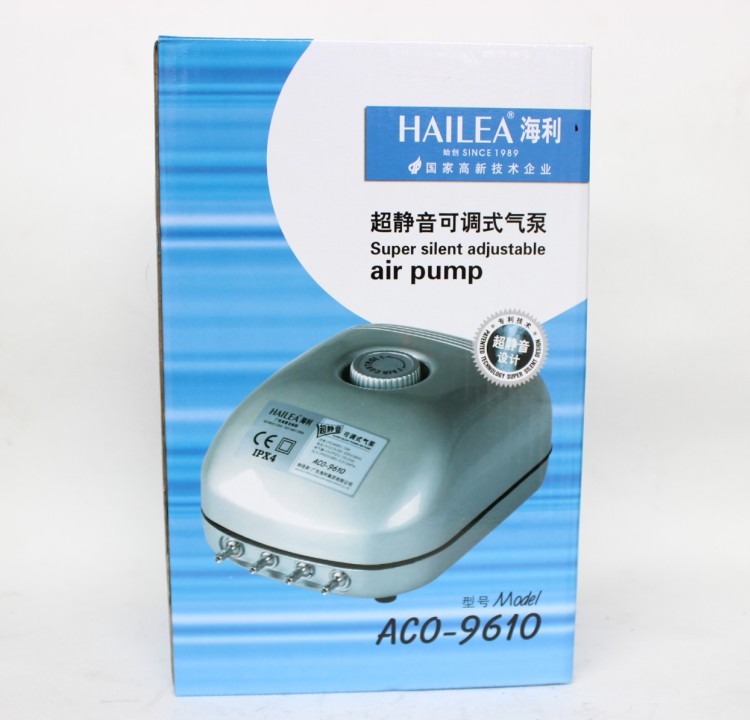 Hailey ACO-9610 ultra-quiet adjustable four-hole oxygen pump atmospheric pump oxygen pump four-head air pump