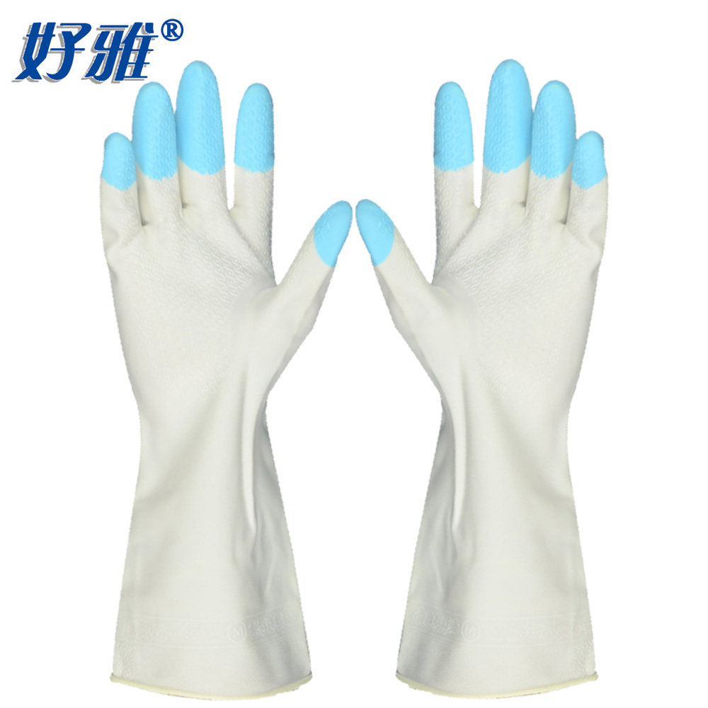 【天猫超市】好雅 中号秋冬厨房家务橡胶手套清洁洗碗乳胶手套1双